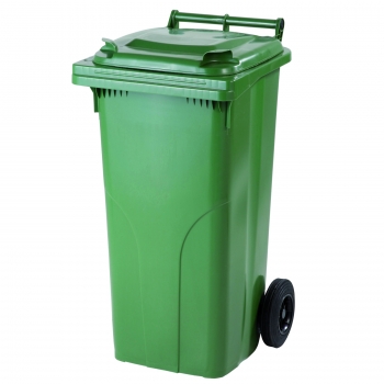 Pojemnik kubeł na odpady i śmieci ATESTY - zielony 120L